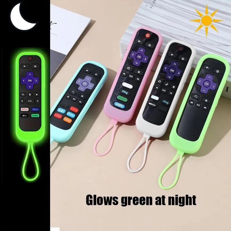 🏆Flash Sale⚡ 50K+ SOLD! Almost Gone-Universal Remote Control Holder with Lanyard – Thickened Anti-Slip & Shockproof Silicone Cover