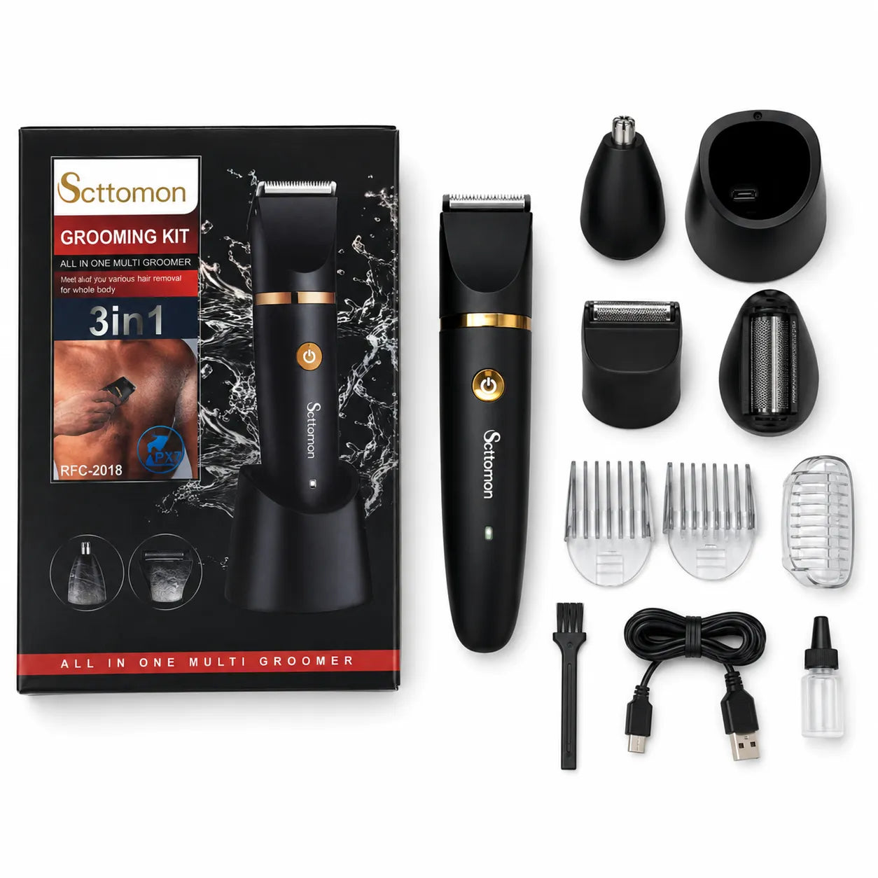 3 in 1 Electric Body Hair Trimmer
