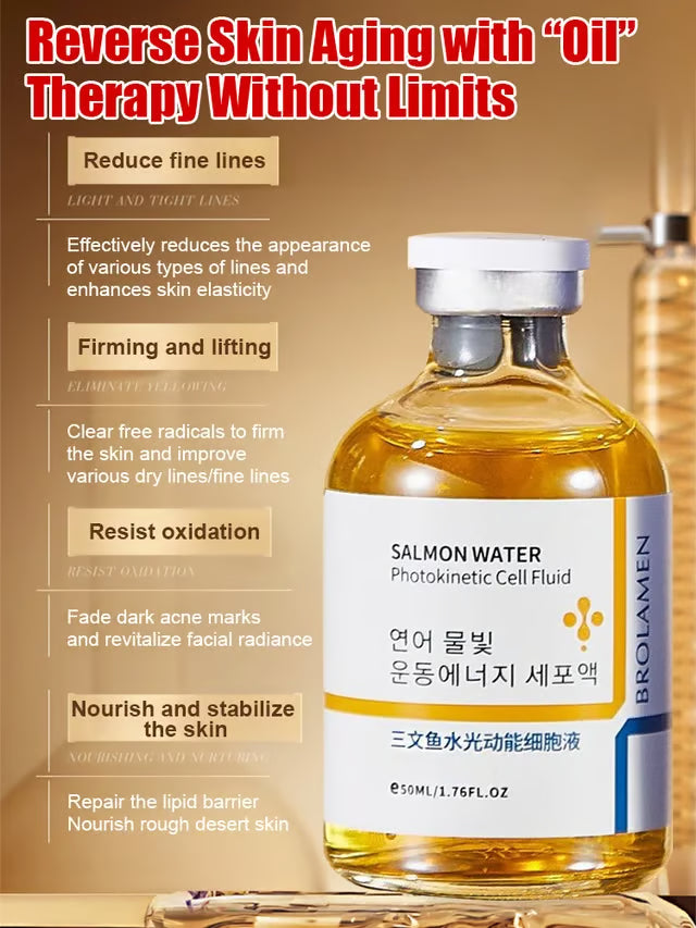 🔥Flash Sale⚡ 50K+ SOLD! Salmon Water Light Anti-Wrinkle Essence
