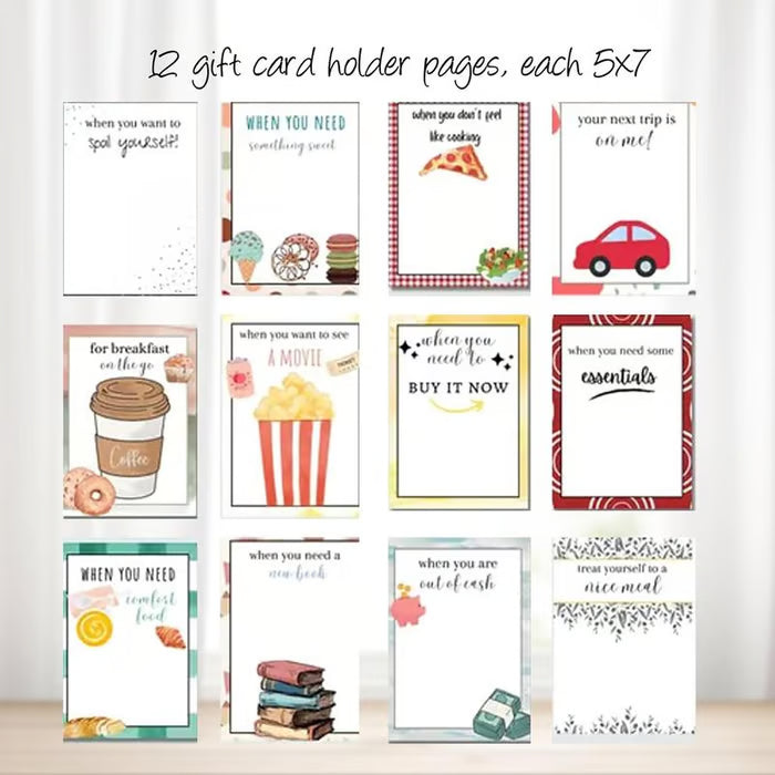 ✨🎁DIY Spiral Bound Christmas Gift Card Album Book