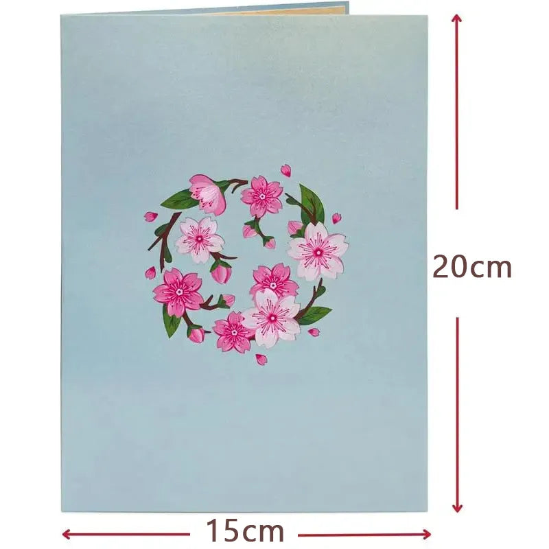 💌2-in-1 Gift & Décor for Every Moment🌸3D Flower Bouquet Pop Up Card