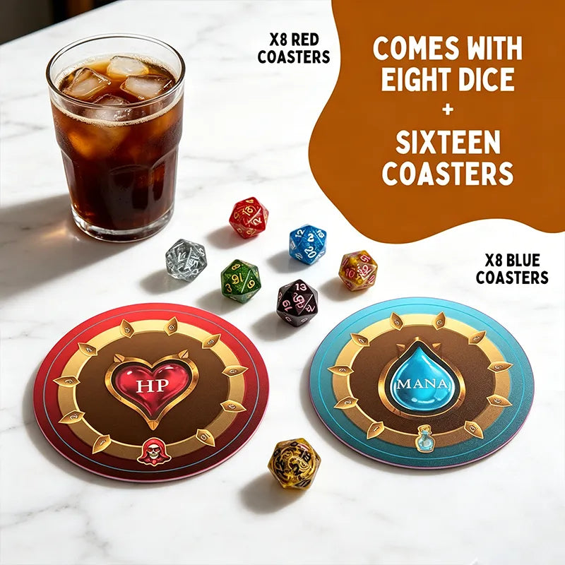🧙‍♂️Wizards Tavern – Chaotic Fantasy Drinking Game – D&D Themed Party Fun with Dice & Spells 🍺