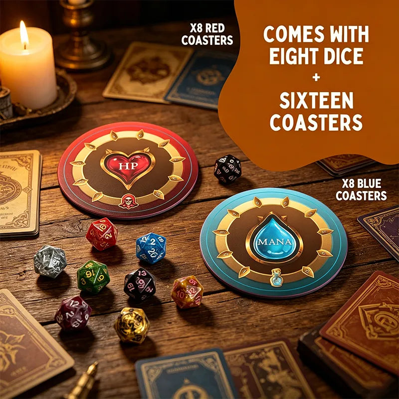 🧙‍♂️Wizards Tavern – Chaotic Fantasy Drinking Game – D&D Themed Party Fun with Dice & Spells 🍺