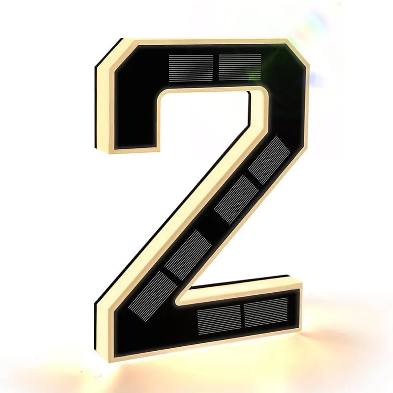 AlessTM  Solar-Powered Outdoor House Number Light