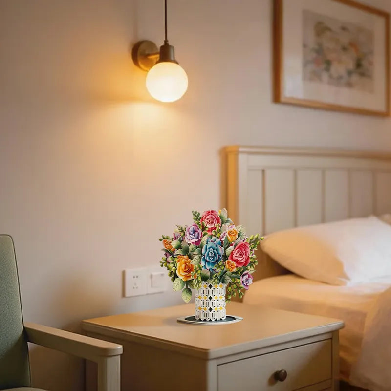 💌2-in-1 Gift & Décor for Every Moment🌸3D Flower Bouquet Pop Up Card