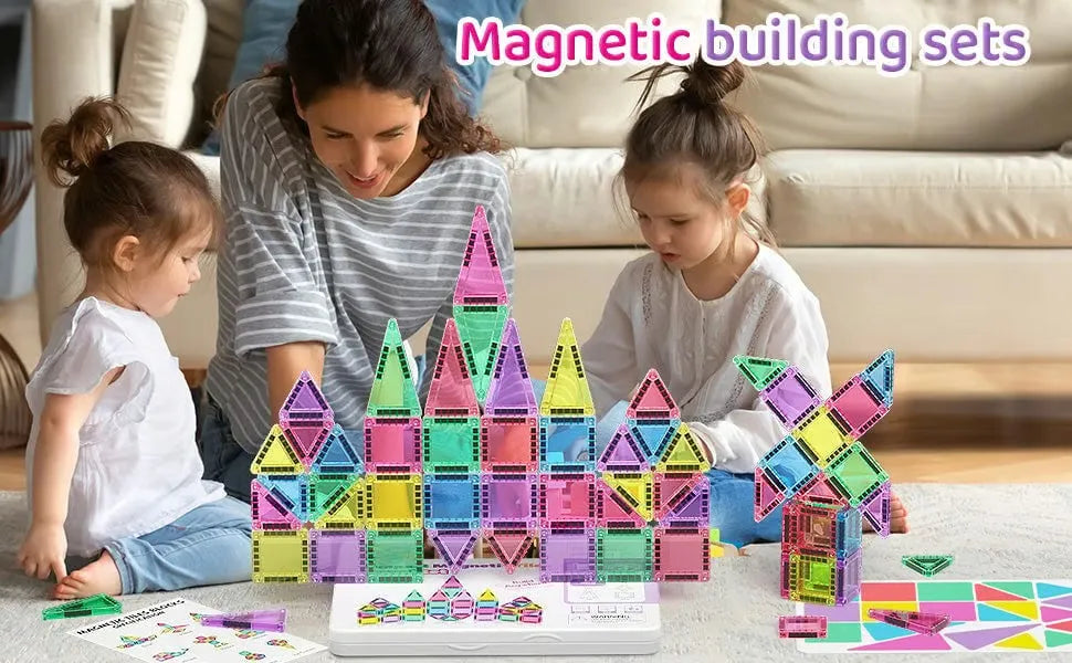 Magnetic Tiles Building Blocks Set