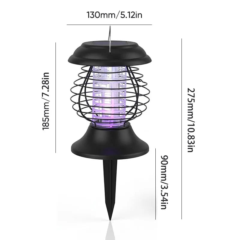 Advanced Solar-Powered UV Mosquito Zapper & Decorative Garden Stake Light