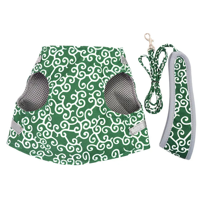 CAT VEST HARNESS AND LEASH SET