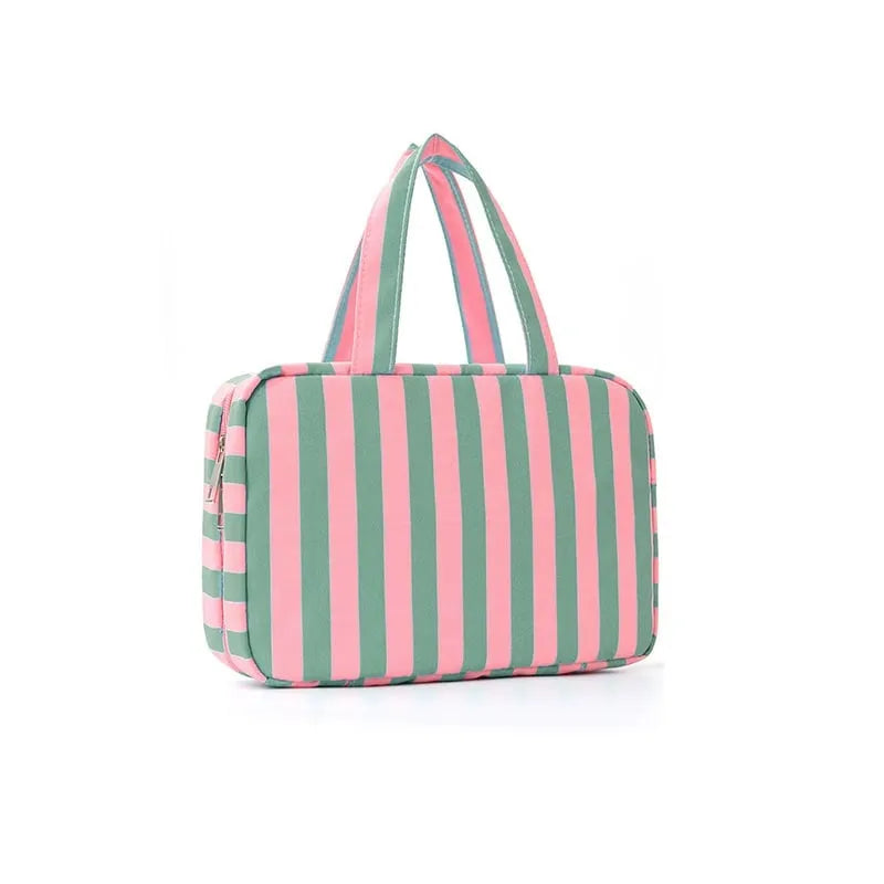 4-Layer Hanging Striped Toiletry & Makeup Organizer Bag