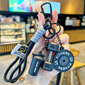 💪 Fitness Keychain Set – Dumbbell, Kettlebell & Weight Plate Pendant