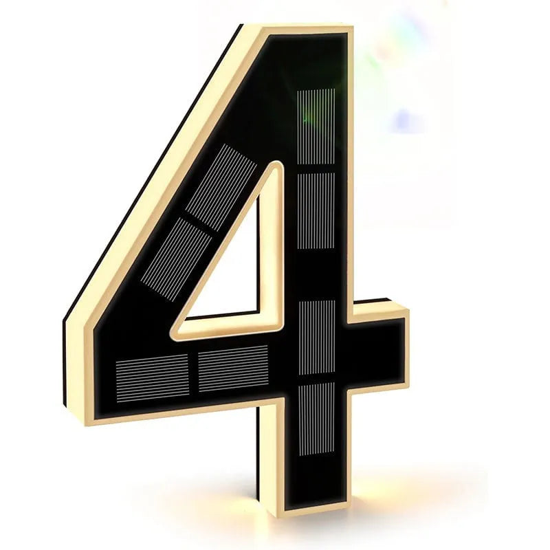 AlessTM  Solar-Powered Outdoor House Number Light