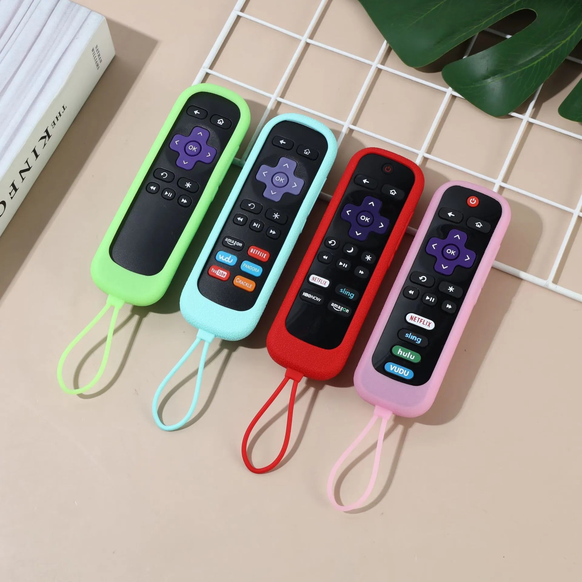 🏆Flash Sale⚡ 50K+ SOLD! Almost Gone-Universal Remote Control Holder with Lanyard – Thickened Anti-Slip & Shockproof Silicone Cover