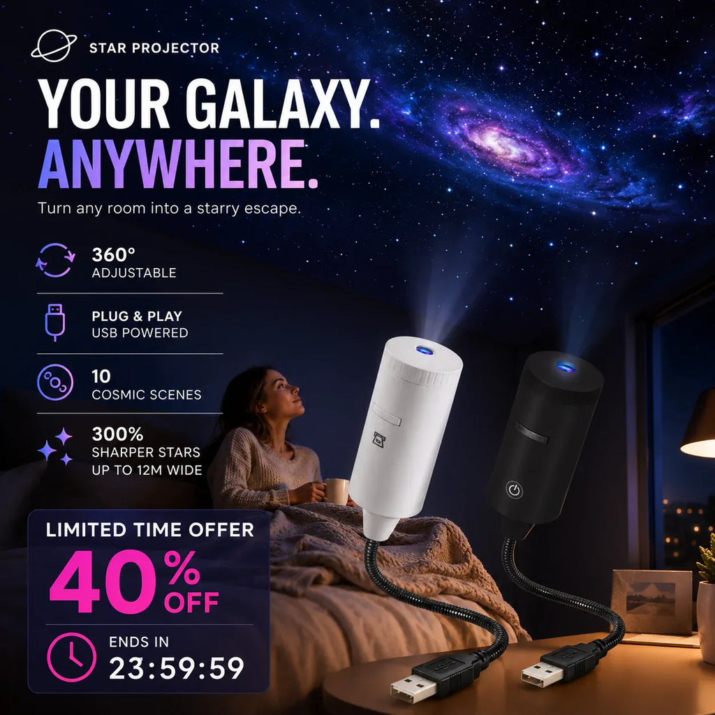 ✨ Plug-and-Play HD Star Projector🥳50,000+ Happy Users