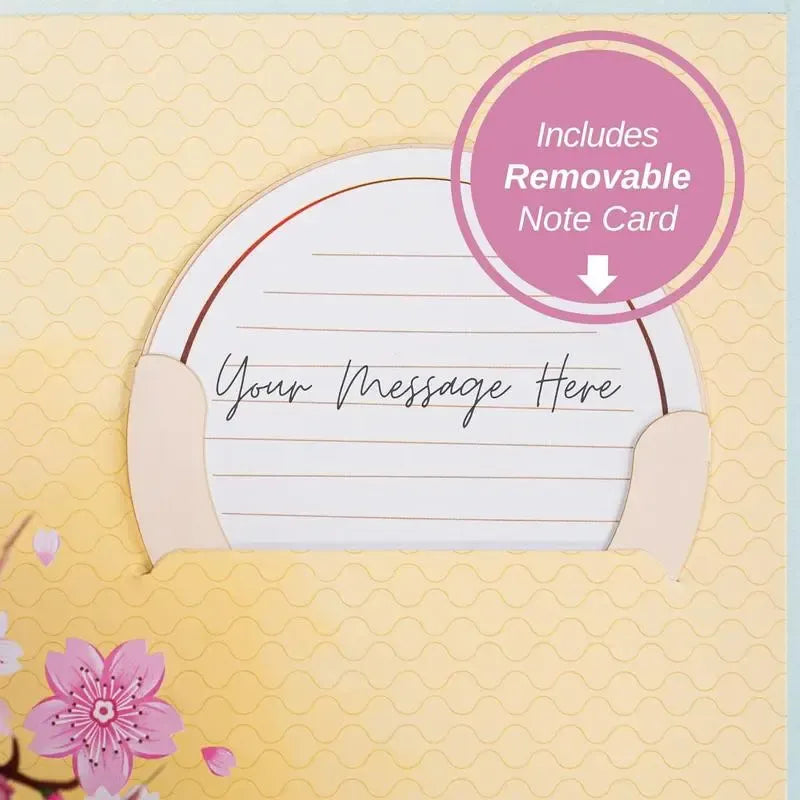 💌2-in-1 Gift & Décor for Every Moment🌸3D Flower Bouquet Pop Up Card