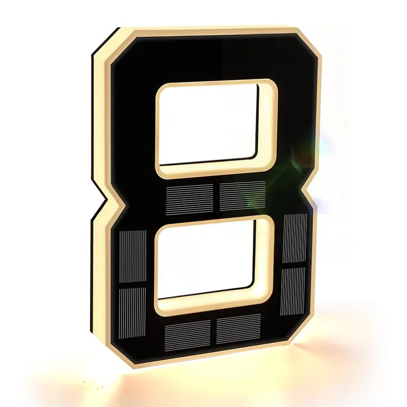 AlessTM  Solar-Powered Outdoor House Number Light