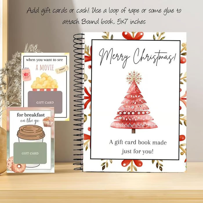 ✨🎁DIY Spiral Bound Christmas Gift Card Album Book