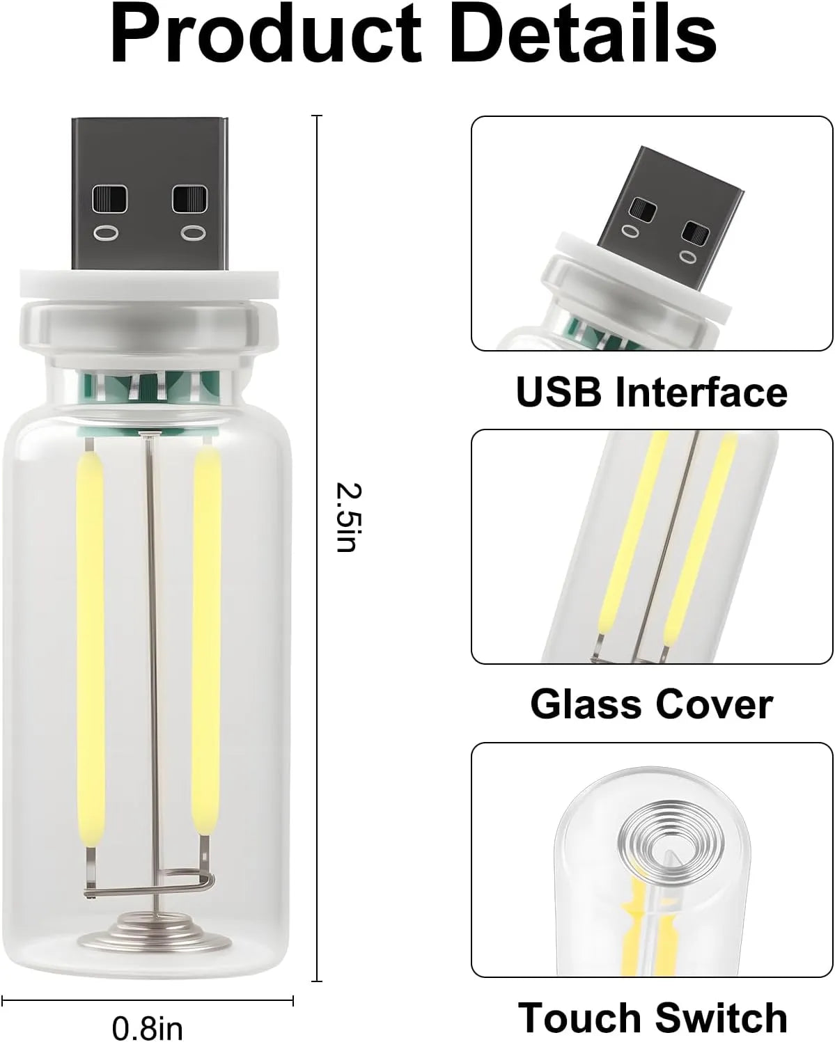 Car USB Night Light Bulb