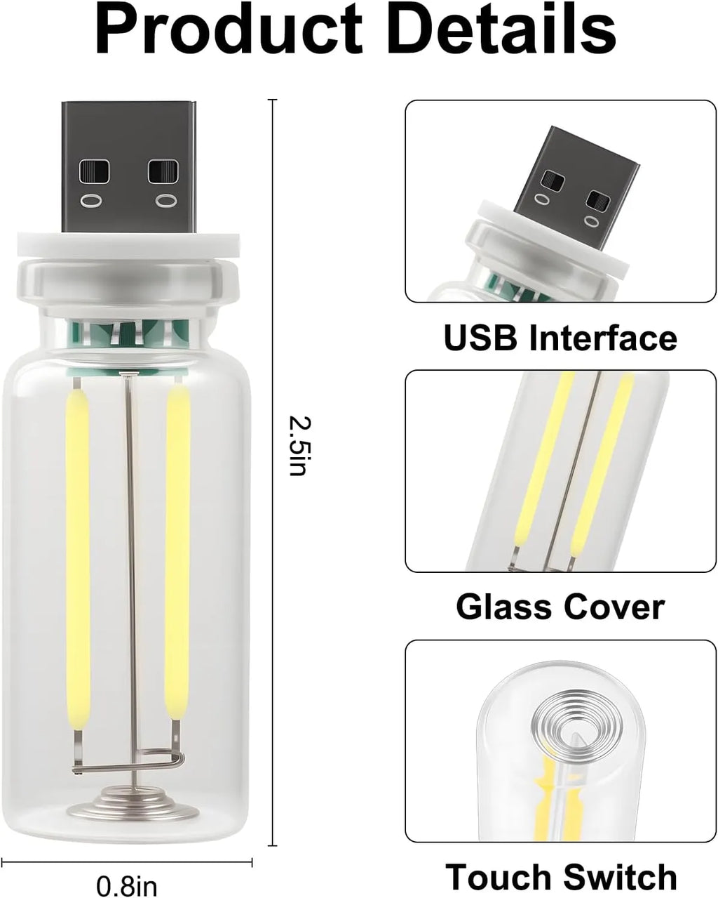 Car USB Night Light Bulb