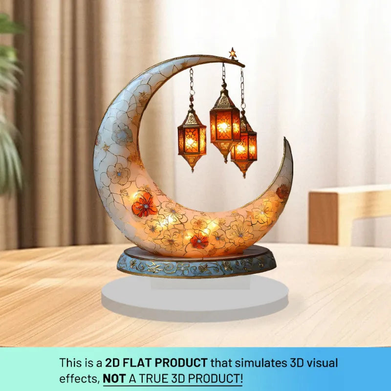 🕌2D Mosque Moon Ornament🌙Ramadan Festival