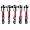 🔩5pcs Drywall Bit Attachment with Depth Stop, PH2 Magnetic Drywall Screwdriver Bits