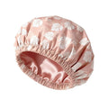 Satin Lined Waterproof Double Layer Shower Cap