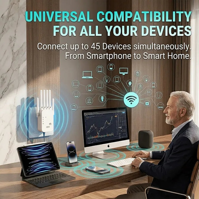The Velocity Prime: 1200Mbps Ultra-Speed WiFi Repeater