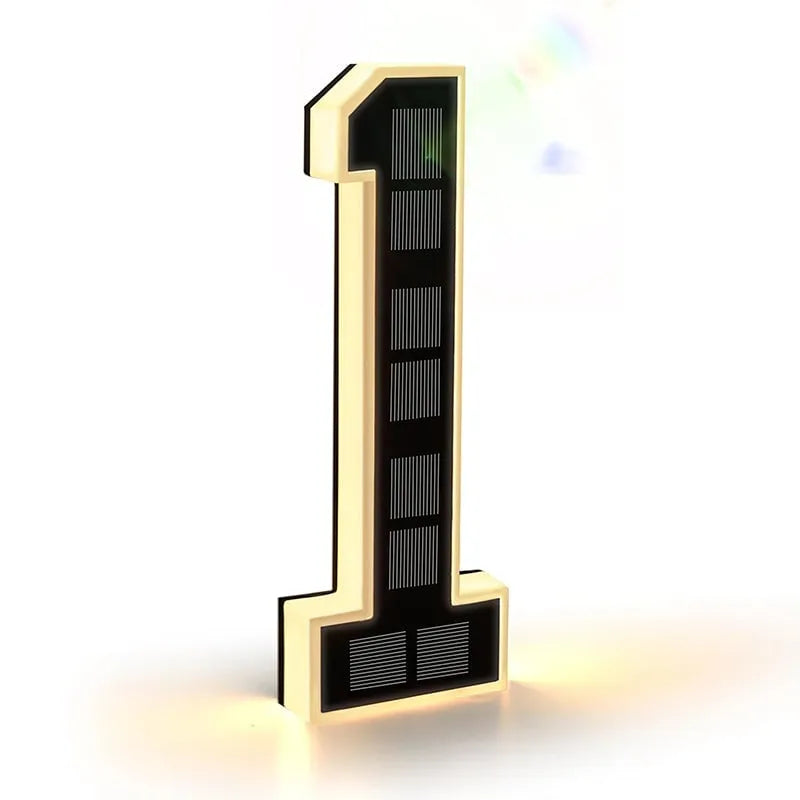 AlessTM  Solar-Powered Outdoor House Number Light