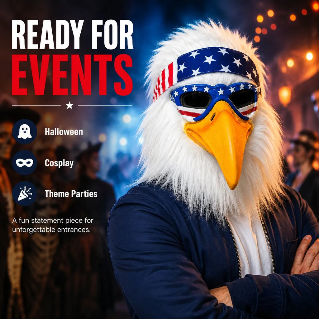 the viral bald eagle mask