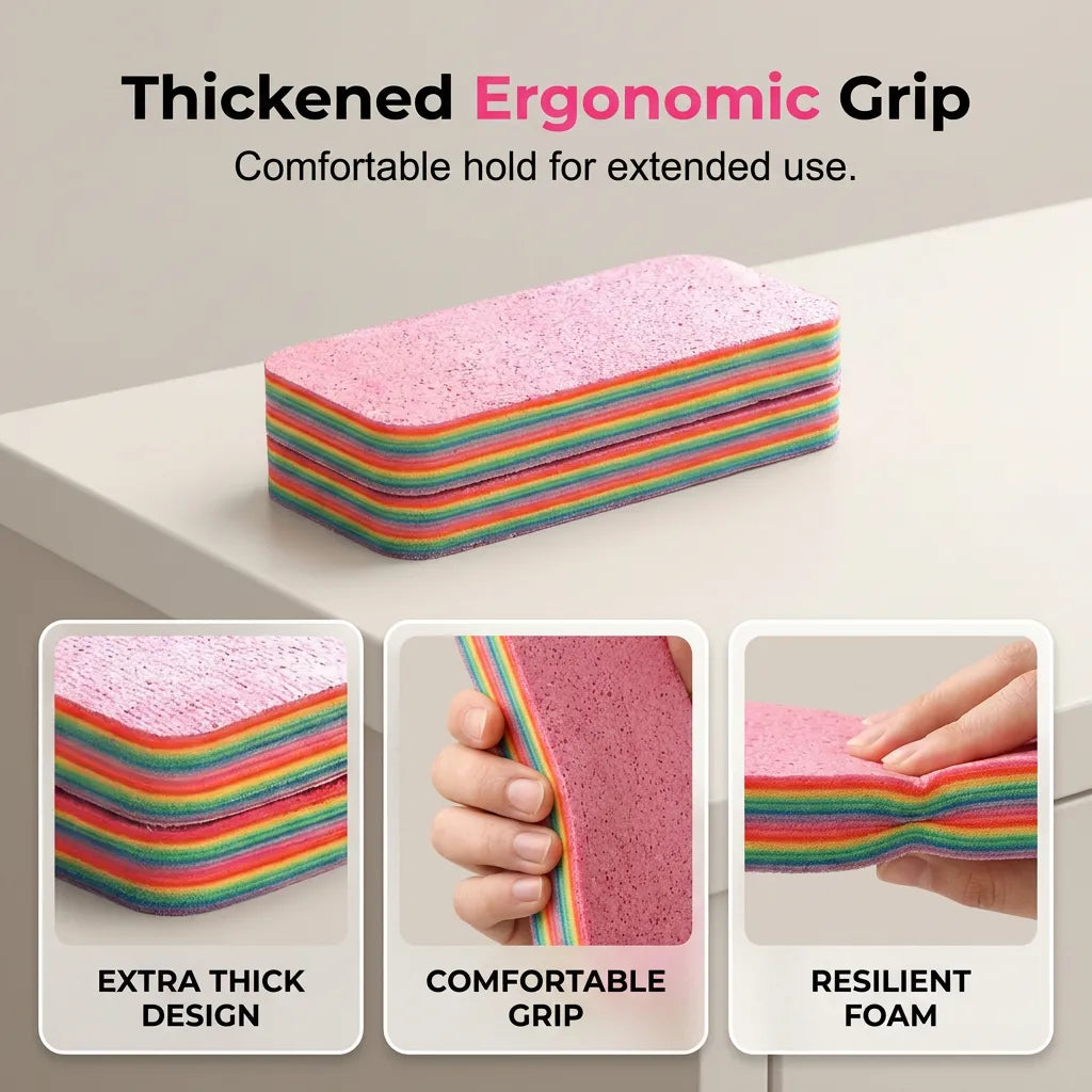 ⚡HOT SALE 🔥Tearable Rainbow Cleaning Sponge
