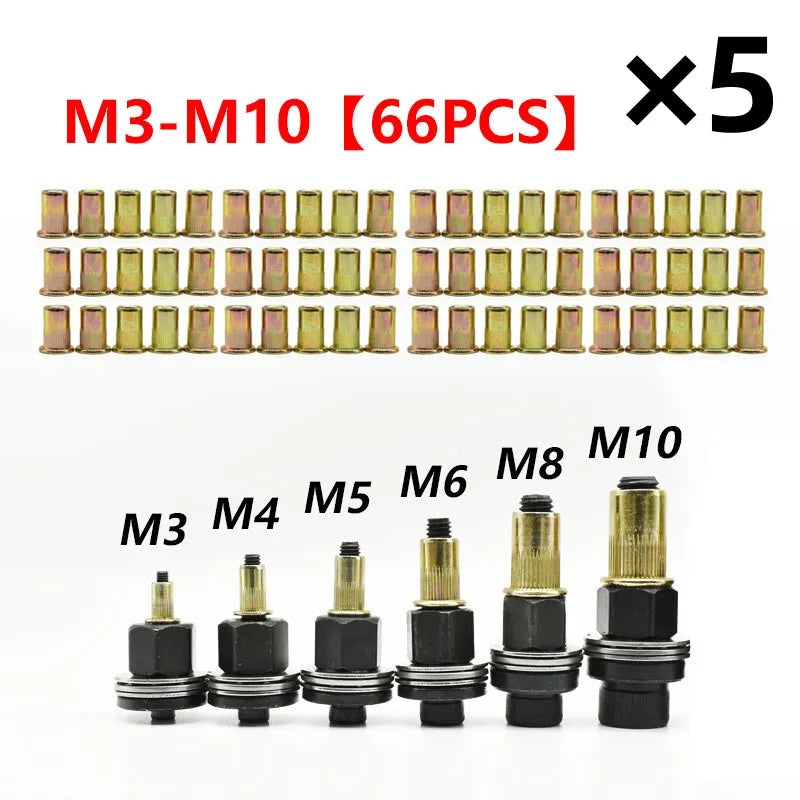 Carbon Steel Rivet Nut Tool Set