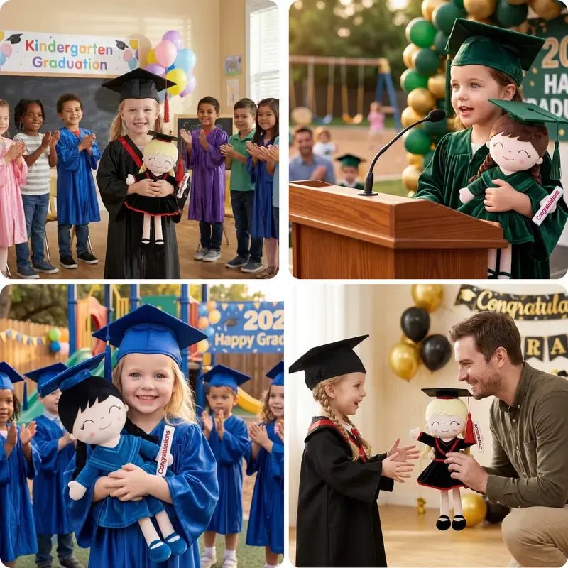 🎓Class of 2026 Graduation Doll – 16” Soft Plush Keepsake Gift with Gift Bag
