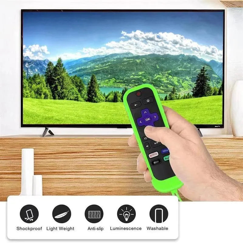 🏆Flash Sale⚡ 50K+ SOLD! Almost Gone-Universal Remote Control Holder with Lanyard – Thickened Anti-Slip & Shockproof Silicone Cover