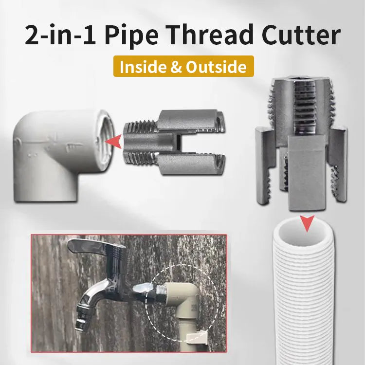 Integrated Internal & External Pipe Threading Tool