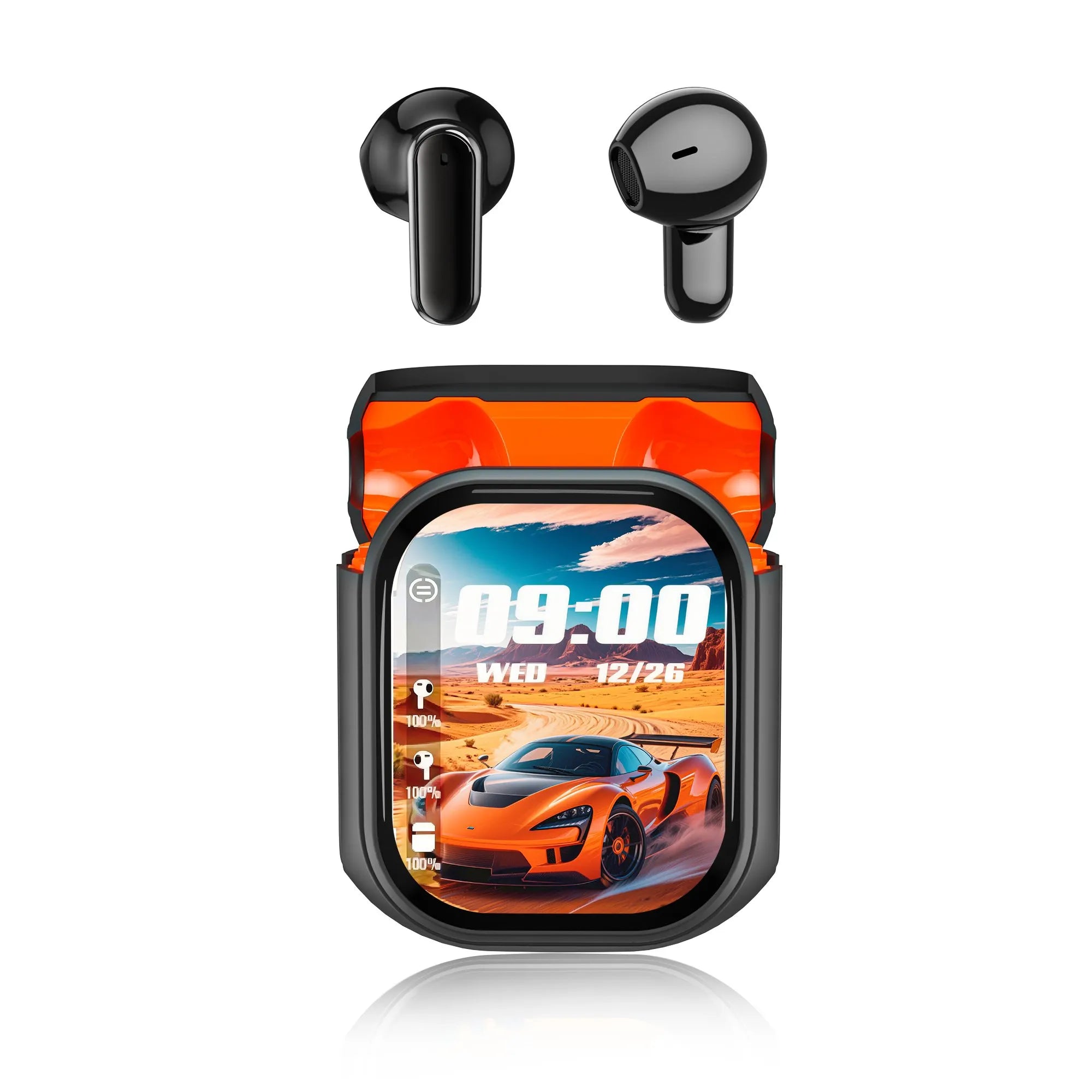 Color screen noise-canceling translation headphones