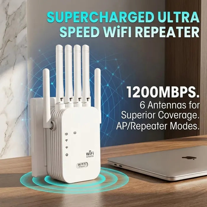 The Velocity Prime: 1200Mbps Ultra-Speed WiFi Repeater