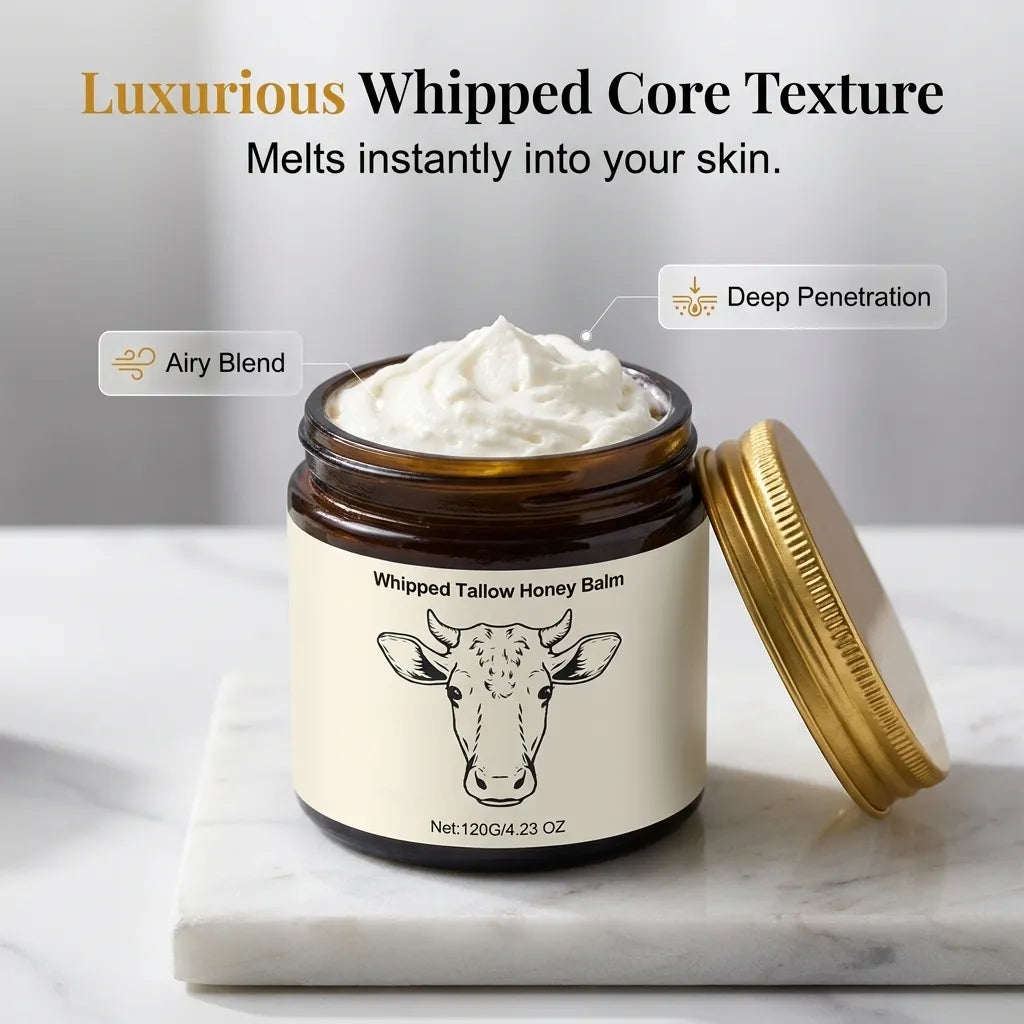 👍Highly Recommended: Organic Grass-Fed Tallow & Honey Whipped Balm🧴