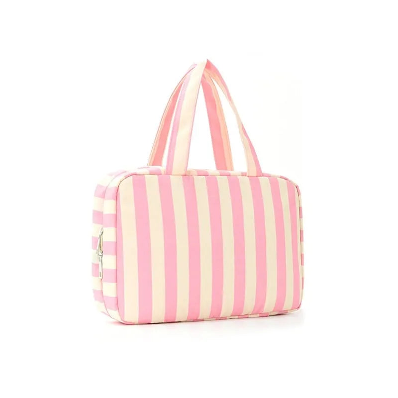 4-Layer Hanging Striped Toiletry & Makeup Organizer Bag