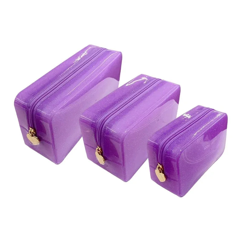 Large Capacity Waterproof Jelly Toiletry Bag