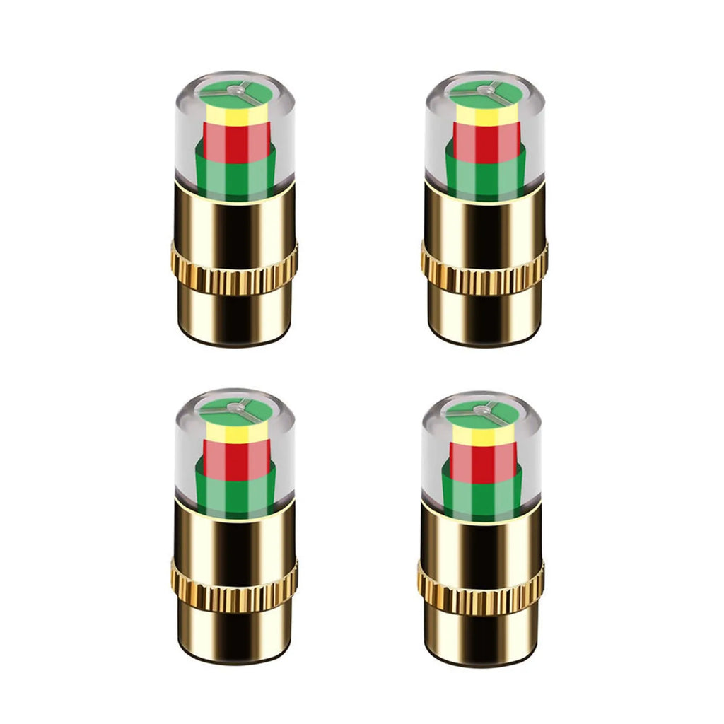 🔥 4Pcs Car Tire Pressure Monitor Valve Stem Caps