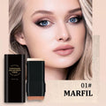 Concealer stick foundation, double-ended with built-in brush, moisturizing and lightweight