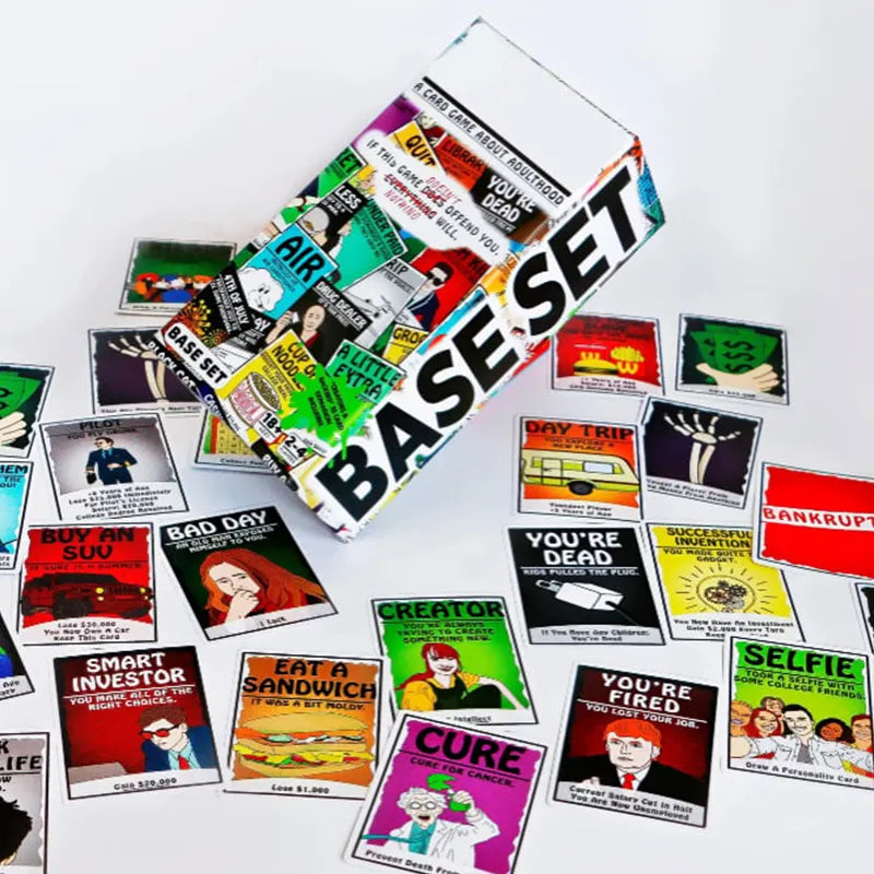 A Game About Adulthood – Darkly Humorous Party Card Game for Adults, Life Simulation, Wealth Building, Retirement & Graveyard Revenge