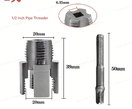 Integrated Internal & External Pipe Threading Tool