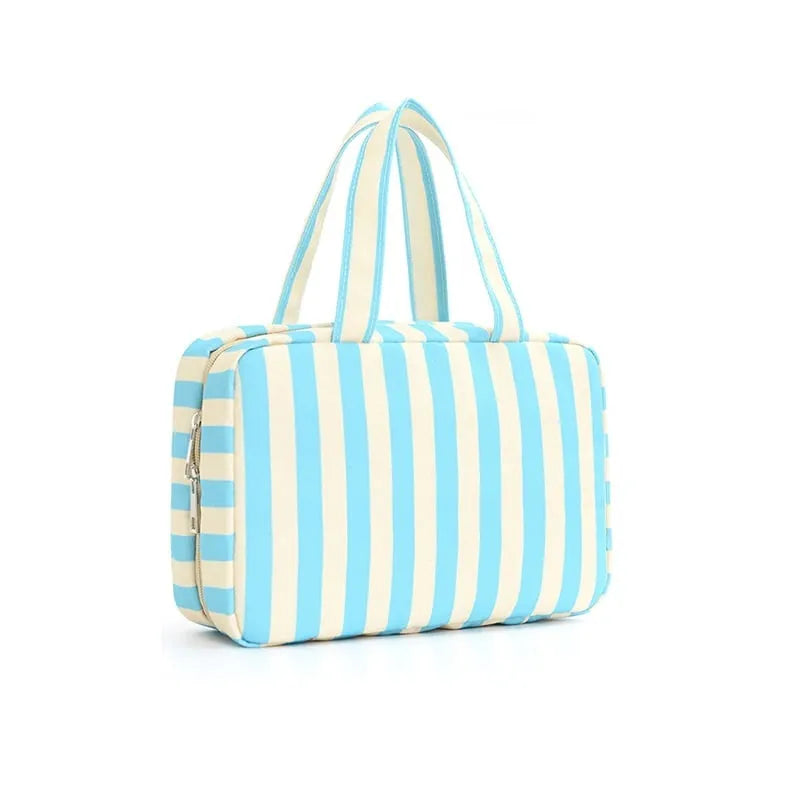 4-Layer Hanging Striped Toiletry & Makeup Organizer Bag