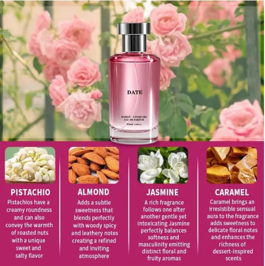 💥🌸Women's Perfume, Long Lasting Floral Fruity Fragrance with Pistachio, Jasmine Absolute & Caramel🌸🌸Women's Perfume