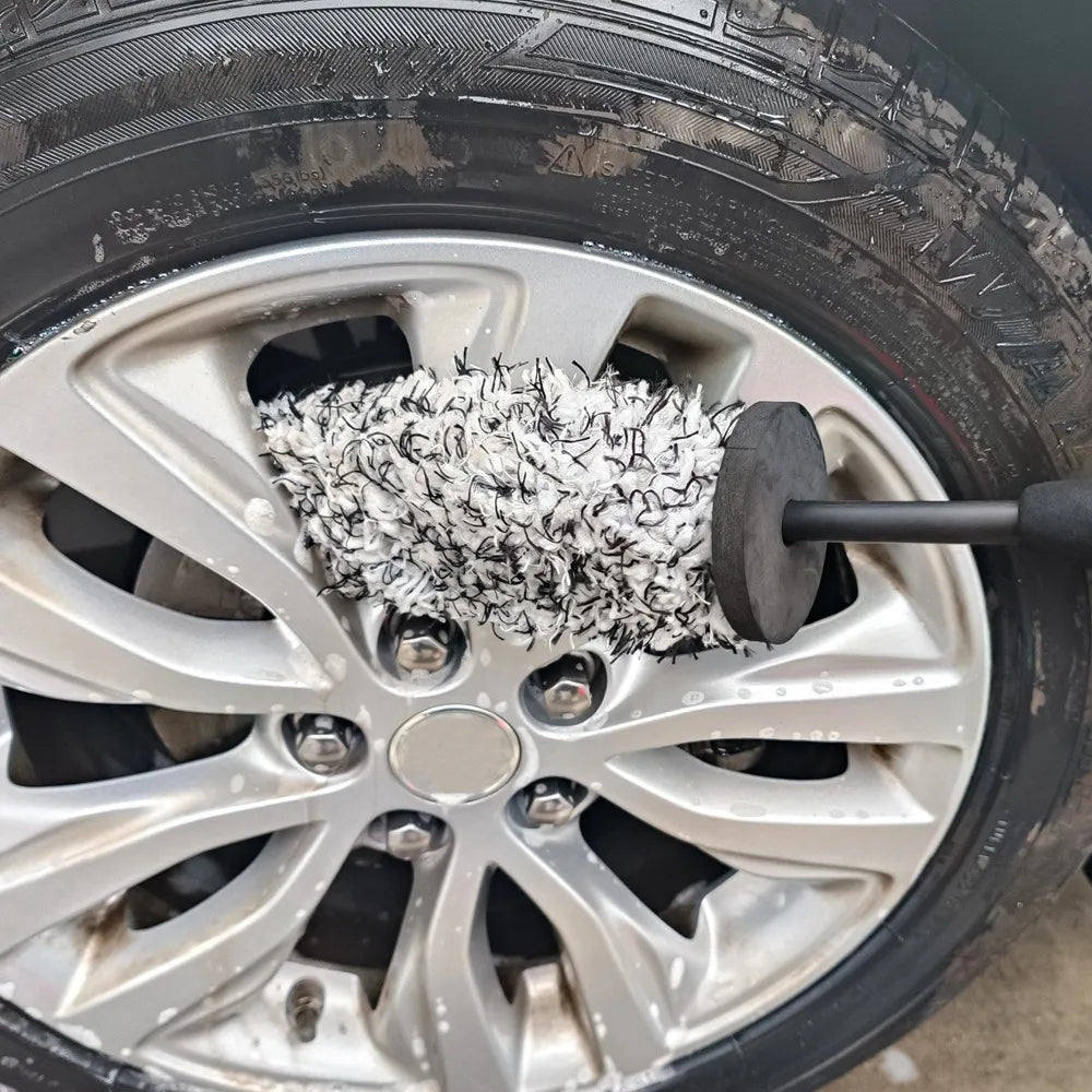 V+ Wheel Barrel Brush, Cleaning Brush for Wheels, 1 Pack