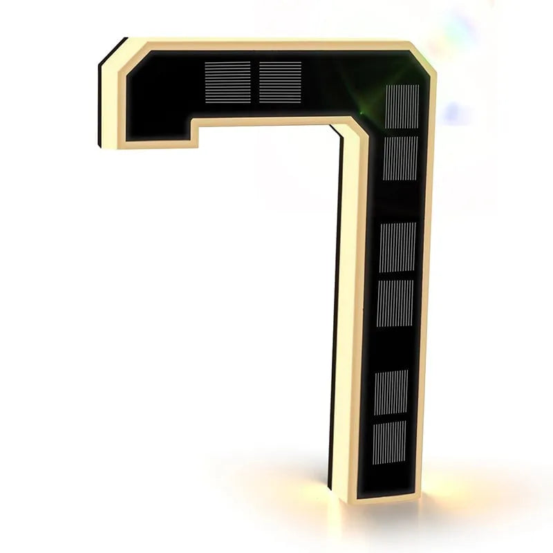 AlessTM  Solar-Powered Outdoor House Number Light