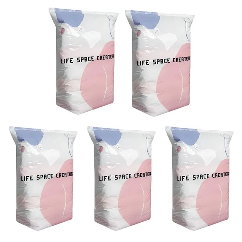 No-Pump Vacuum Storage Compression Bags