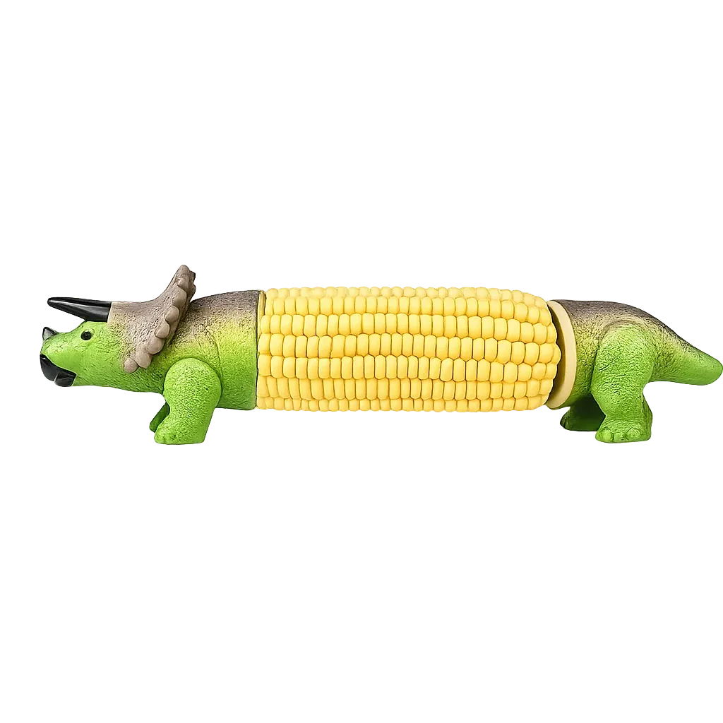 Dinosaur Corn Holders for Corn On The Cob - Funny Corn Cob Holder for Kids and Adults with Stainless Steel Prongs