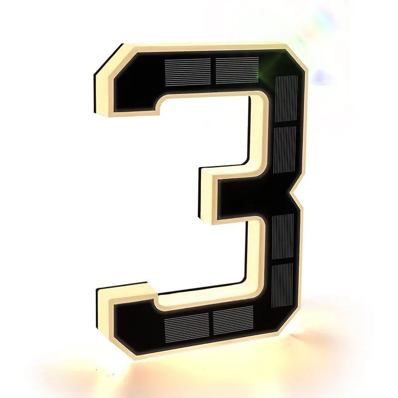 AlessTM  Solar-Powered Outdoor House Number Light