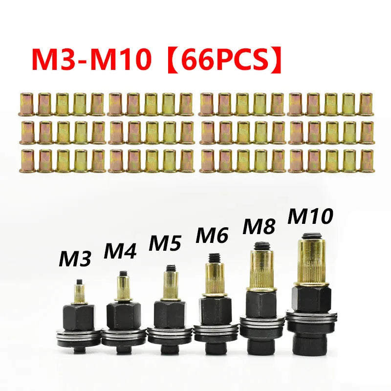 Carbon Steel Rivet Nut Tool Set